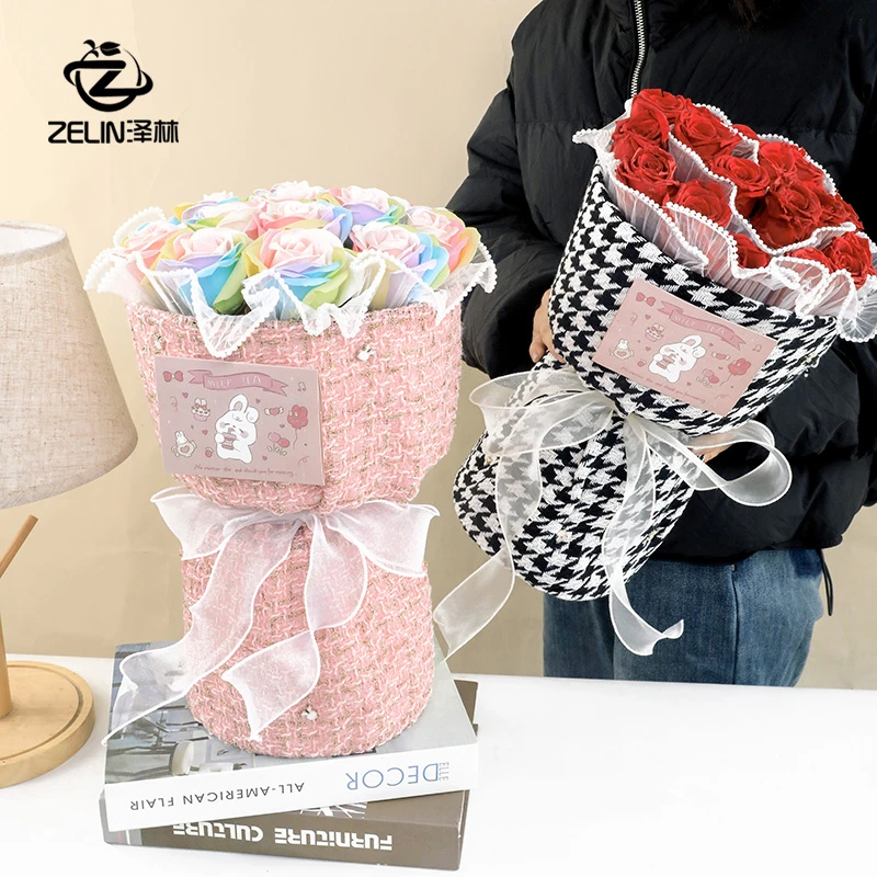 泽林新款成品花壳可插鲜花零食彩票diy成品花壳