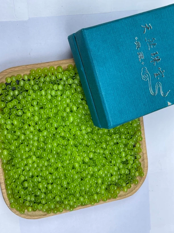 主播福利 天然散珠 葡萄石 Y235 4MM 100颗