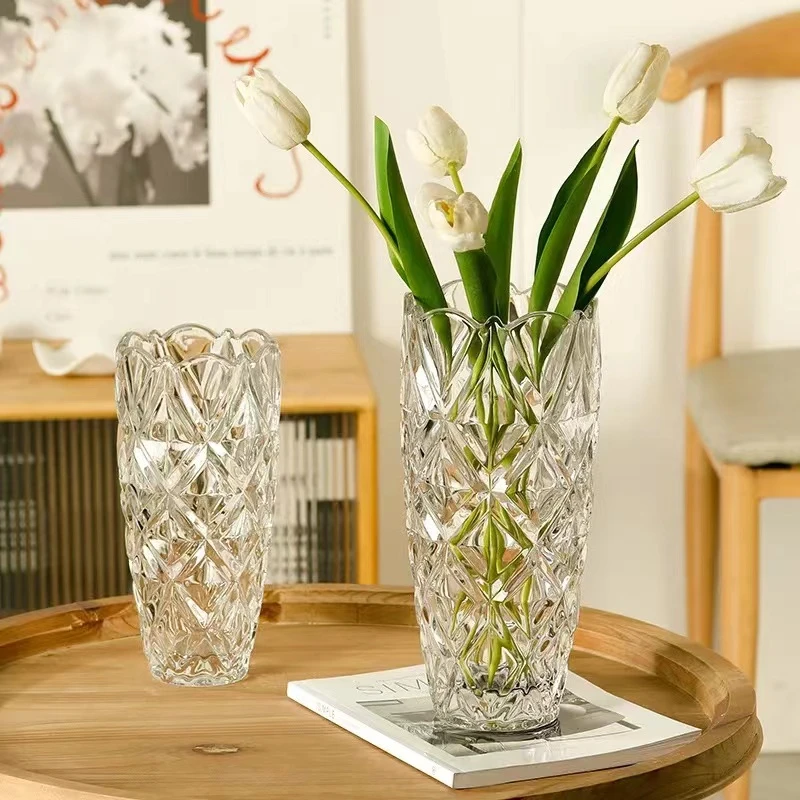 135  洛神 简约水晶钻石块玻璃花瓶