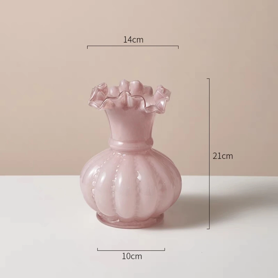 110 钱袋子 琉璃芬顿玻璃花瓶