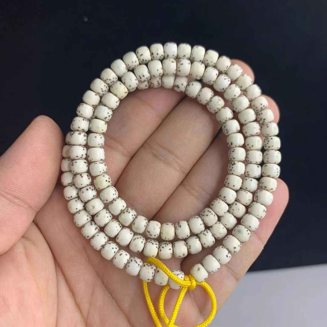 精品海南原生态手工顺白星月菩提0.6/108老型珠手串盘玩男女