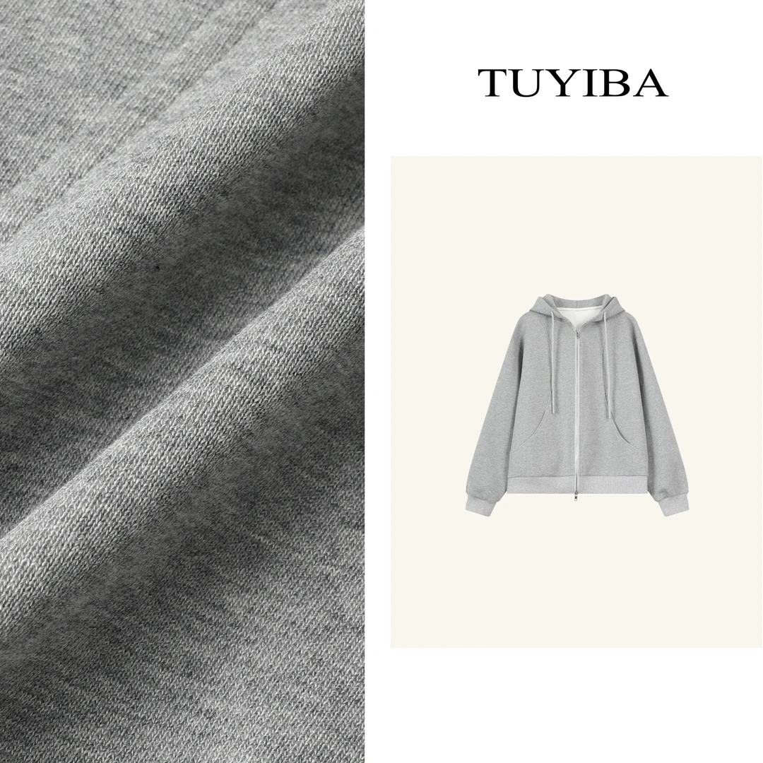 【兔兔】长袖连帽卫衣女慵懒宽松百搭休闲上衣2116