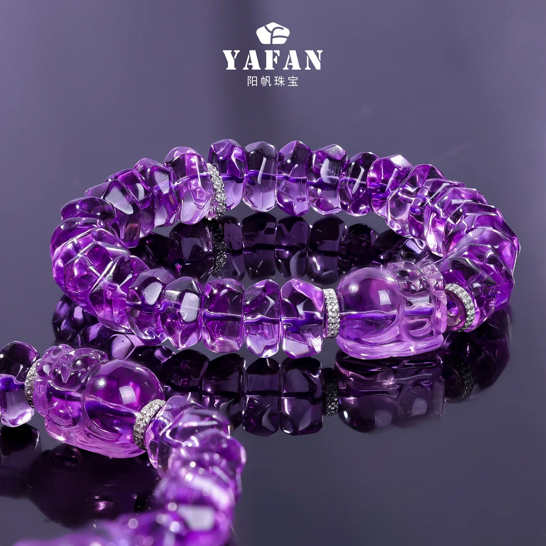 【阳帆珠宝】diy紫水晶随形手串多样性发一@@ZY41107007