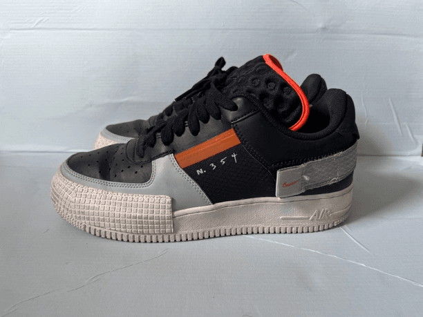 41码 耐克空军一号低帮板鞋 Nike af1 type 黑橙 公价1559