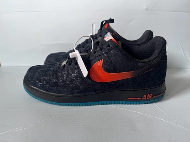 42码耐克空军一号低帮板鞋nikeaf1男款黑蓝橙