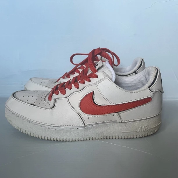 41码 耐克空军一号低帮板鞋 nike af1 拆卸魔术贴白橙 公价909