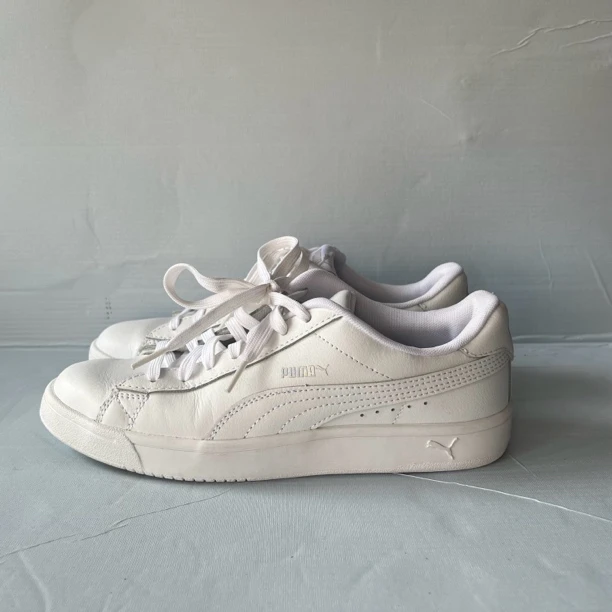 40码 彪马低帮板鞋 puma court breaker derby 男女同款 白色