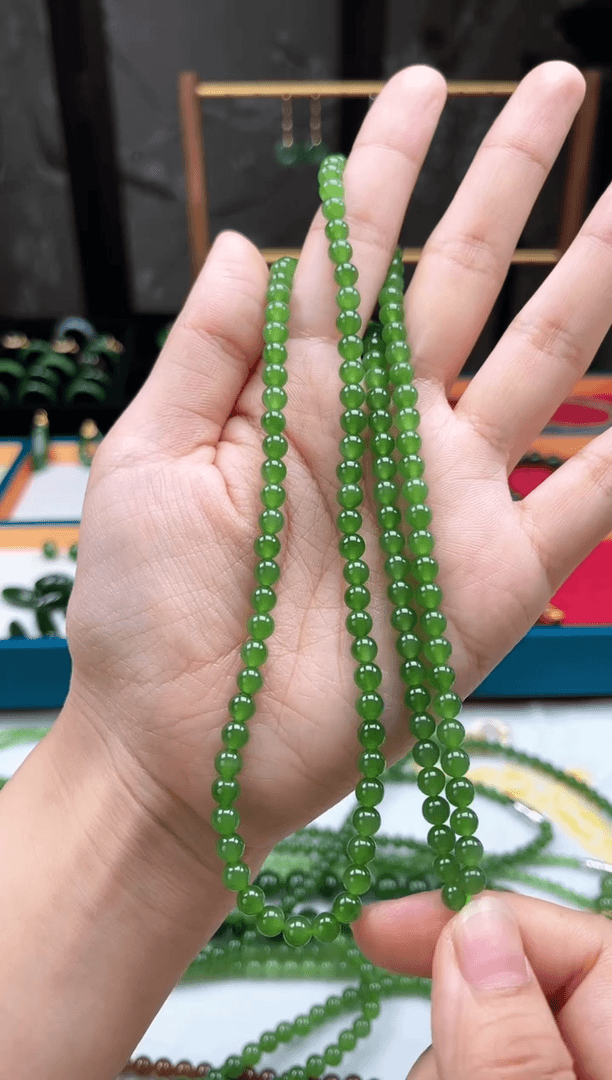 【闪购商品】和田玉（碧玉）项链未镶嵌5mm长链