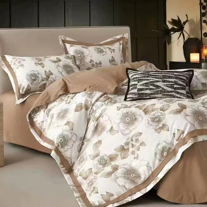 【暖冬神器】《花间苏蕾》全棉磨毛印花四件套