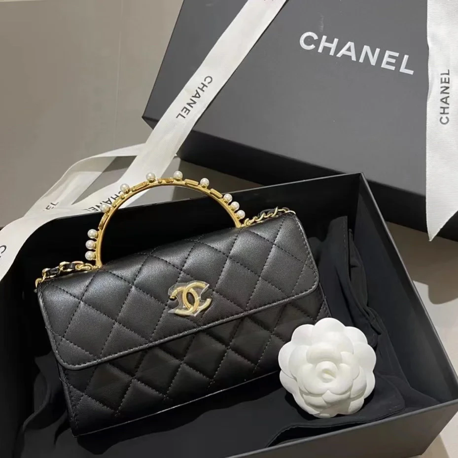 99新 Chanel/香奈儿 香奈儿23b黑金kelly