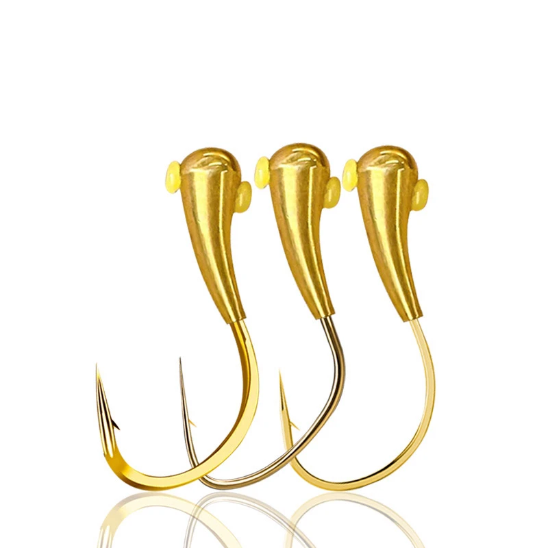 自用铜头朝天勾金海夕45度野钓传统钓七星漂草洞四季鲫鱼鲤鱼勾