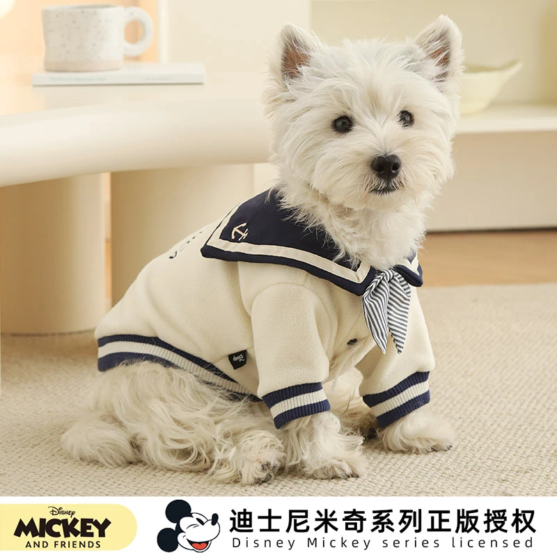 米奇系列宠物水手服小狗四脚衣猫宠物服装秋季狗狗衣服
