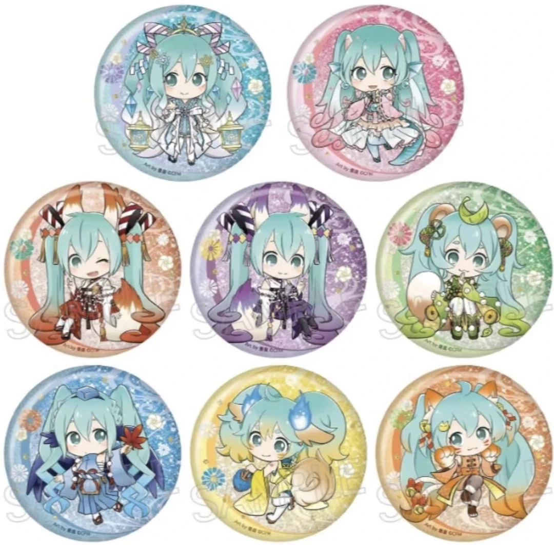 初音未来 百鬼夜行Q版吧唧徽章