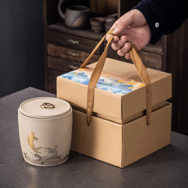商务礼品开业公司活动送客户伴手礼茶叶罐文创空礼盒可印logo实用
