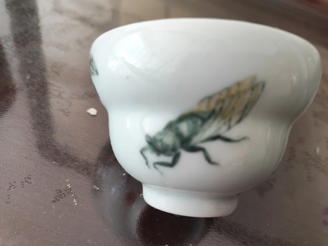 110ml葫芦杯（陶瓷）（外面手绘齐白石草丛系列画面）