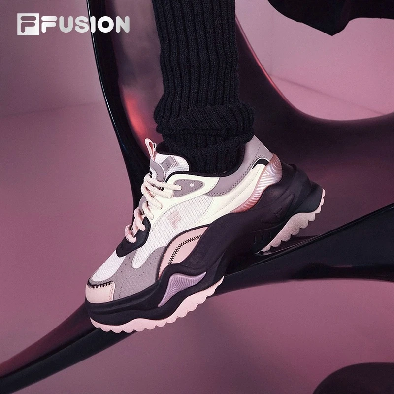 FILA斐乐女鞋新款美式高颜值校园厚底增高鞋硬糖鞋2代T12W411301F