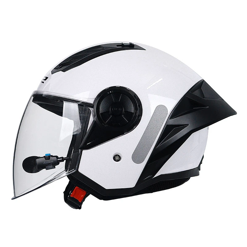 LS2摩托车骑行半盔电动车男女士大尾翼4分之三盔3C蓝牙夏季OF616