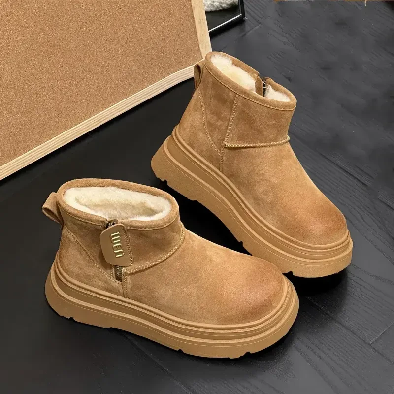 （050-100）按照编码下单  百搭厚底雪地靴2024年新款时尚保暖棉鞋