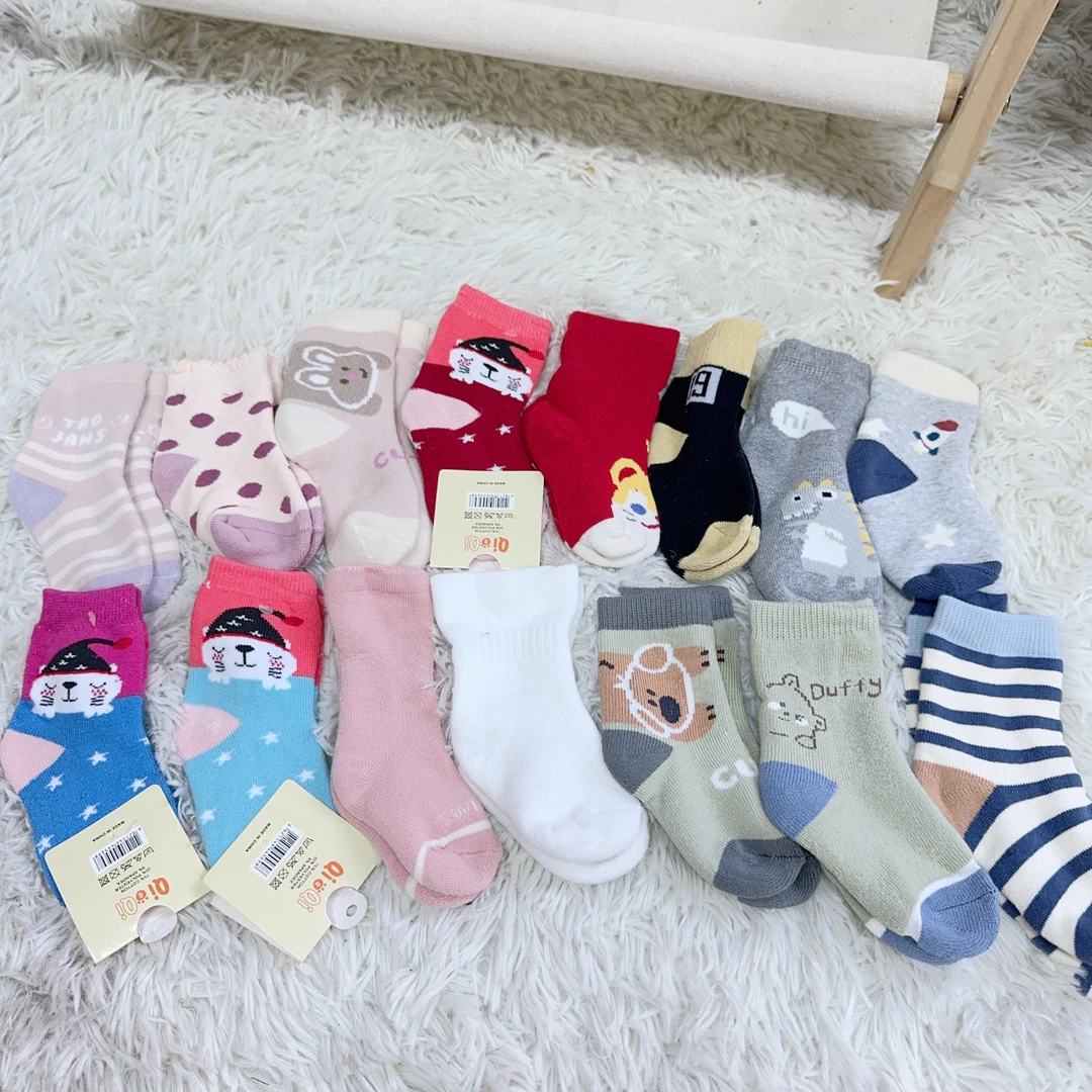 外贸儿童毛圈袜子5双装（3岁内）