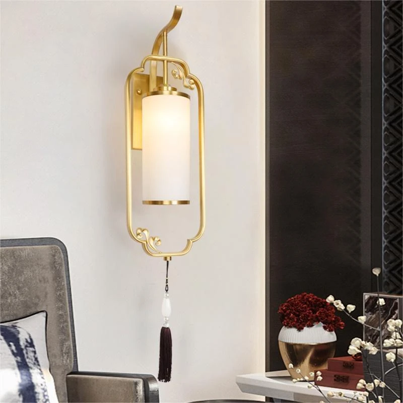 新中式壁灯现代简约酒店别墅大客厅背景墙房间过道楼梯卧室床头灯