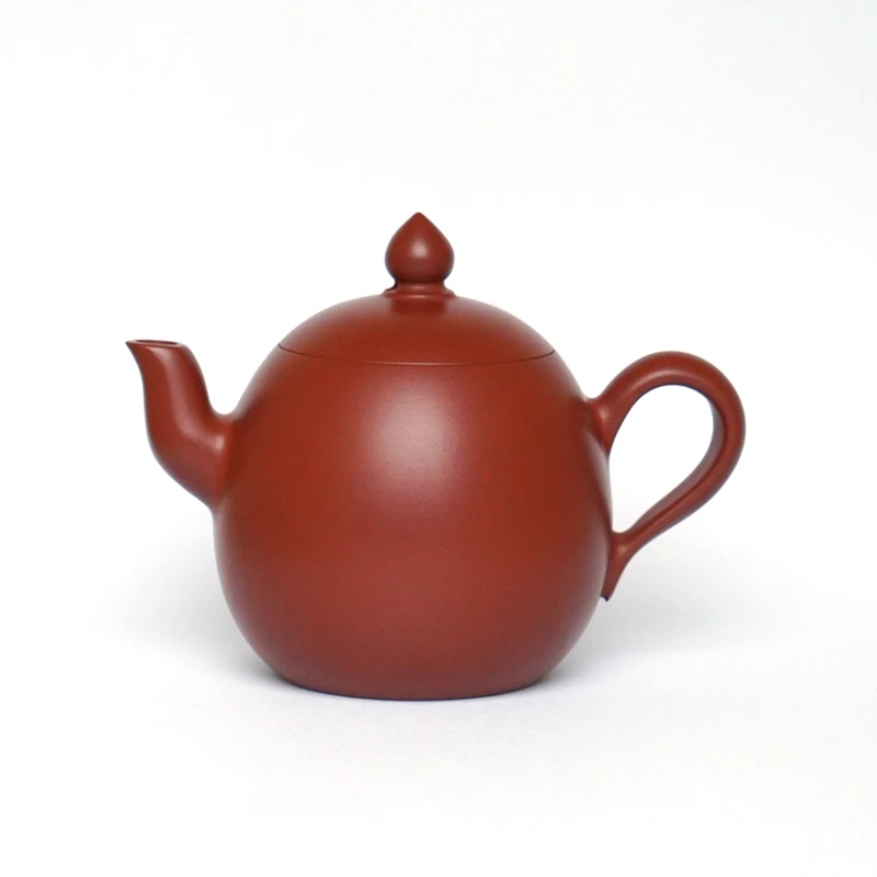 另味吴洁敏新品 自在 手拉壶全手工泡茶纯朱泥壶煮茶家用紫砂茶具
