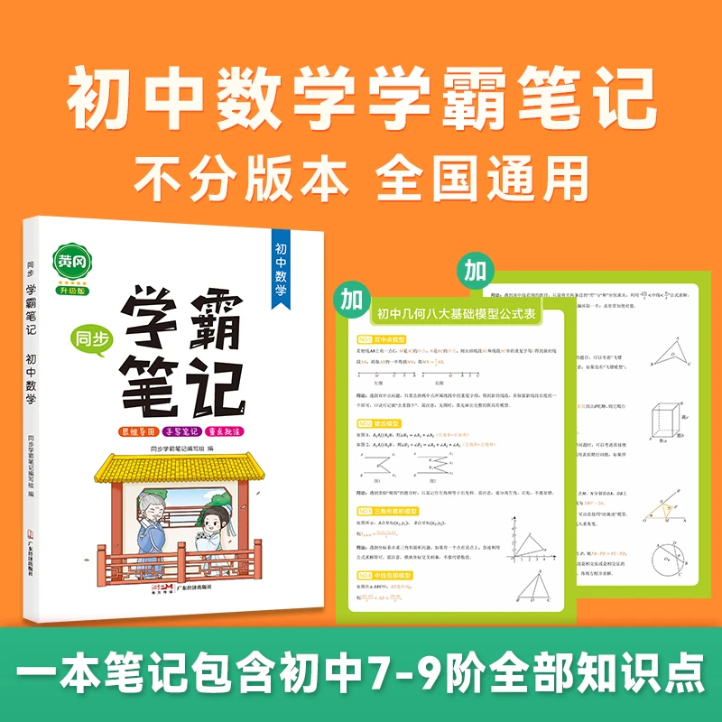 【王垚数学】7-9年级必备初中数学学霸笔记+基础模型公式表
