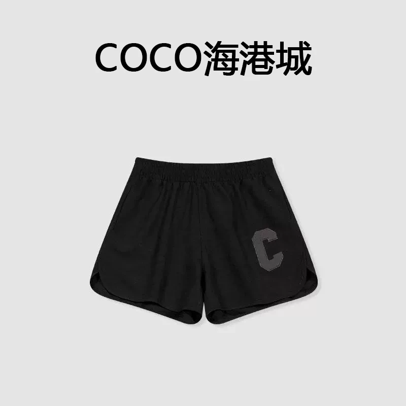 大C运动短裤女夏季薄款高腰外穿宽松显瘦跑步居家睡裤阔腿热裤子