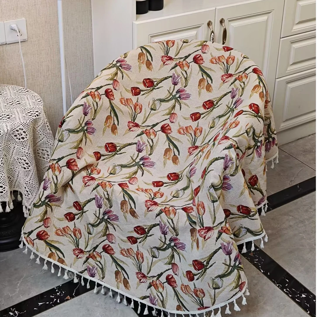 【郁金香】复古法式美式盖巾双人单人简约通用四季防尘网红沙发巾