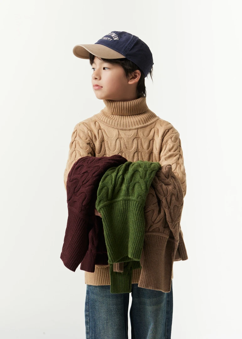 【高领麻花】高领多色可选羊毛秋冬加厚麻花宽松高货针织毛衣