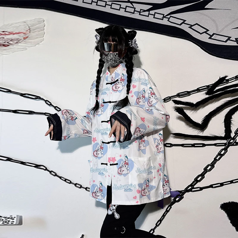 饭粒家 新中式外套女小个子高级感盘扣上衣新款爆款国风复古唐装