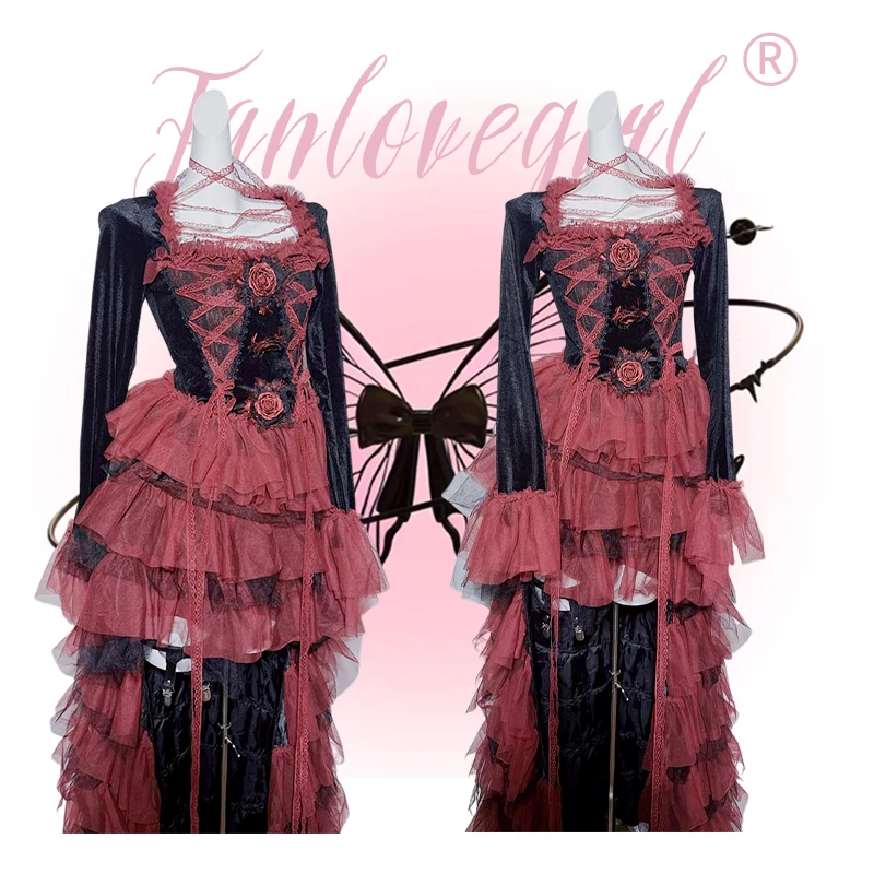 饭粒家 原创设计感公爵夫人哥特丝绒宫廷洛可可外套开衫上衣长袖