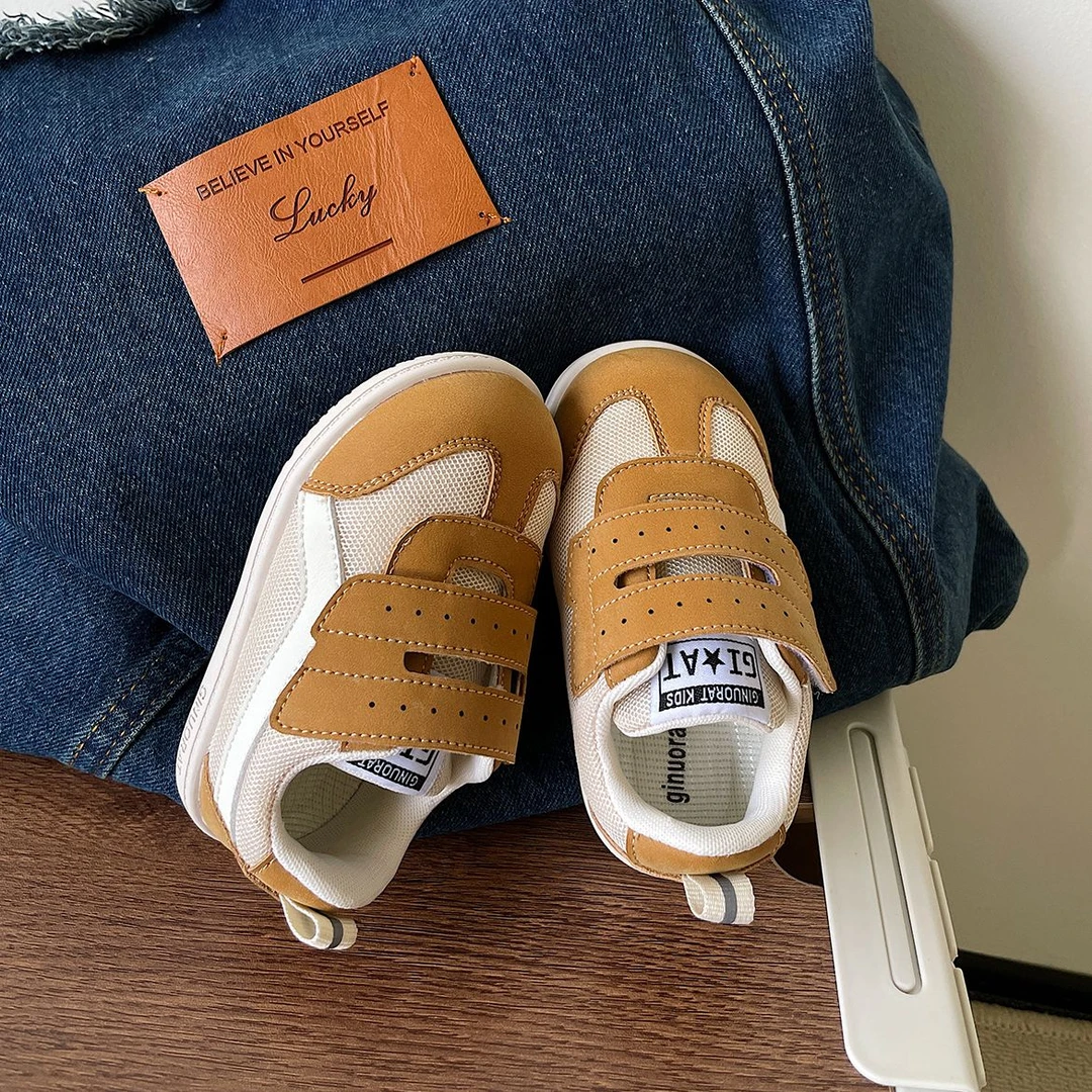 Gina男女宝鞋子春秋季网面透气百搭鞋软底学步鞋婴儿板鞋小童1063