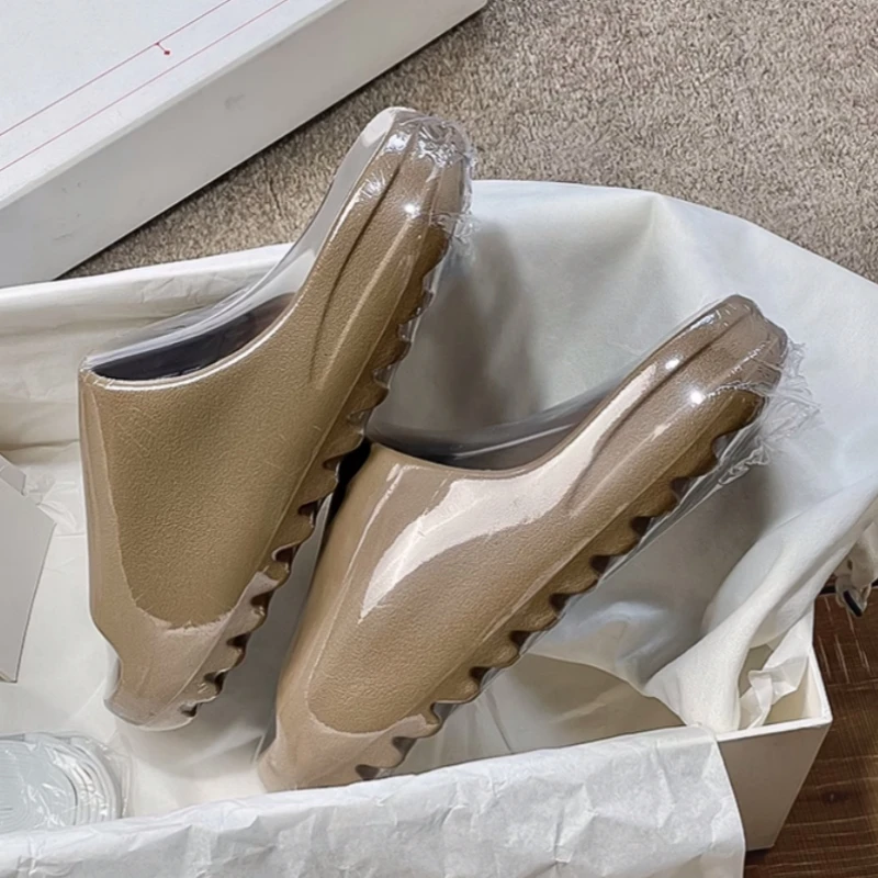 KABASHA大王椰子拖鞋男踩屎感夏季居家户外一字凉拖鞋女【升级款】