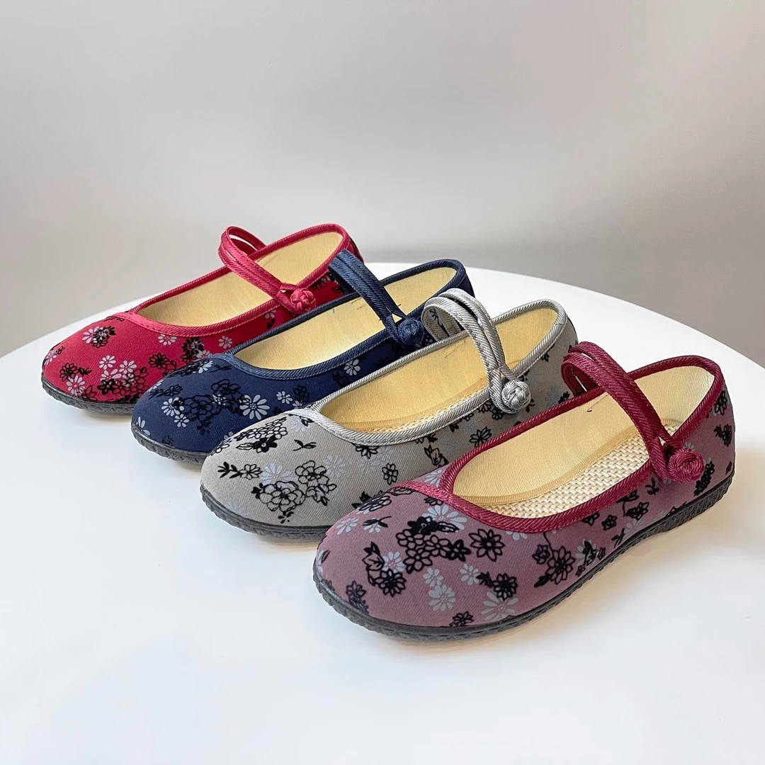 A-227 老北京布鞋圆头平底软底