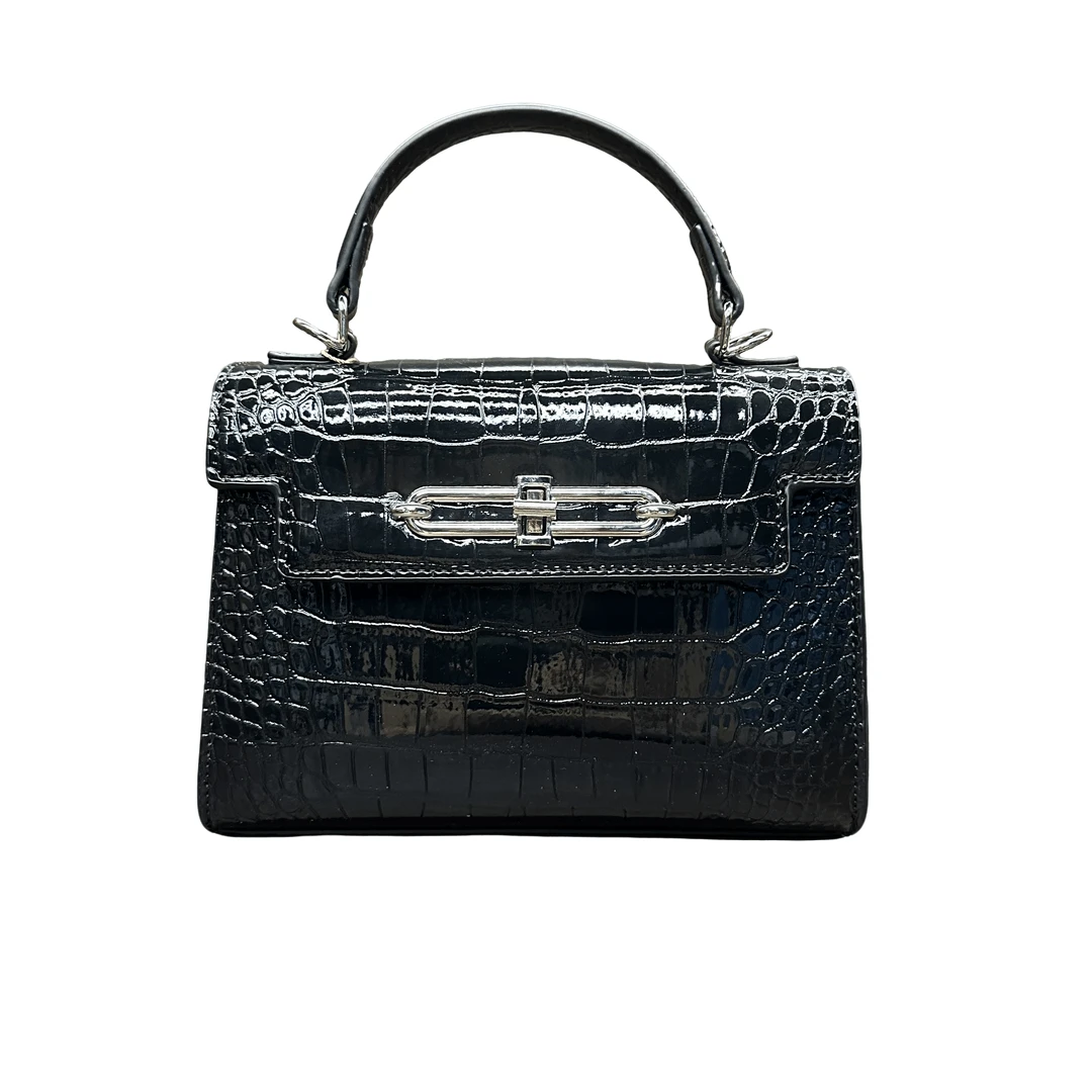 WATIFUN【2024无撞款设计版高定女包】秀款KL猪鼻子单肩手提包V2436