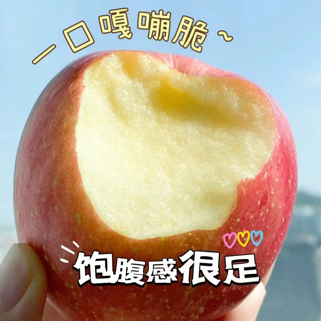 【京东次日达】山东红富士苹果脆甜新鲜净重5斤今年新果微酸介意勿拍