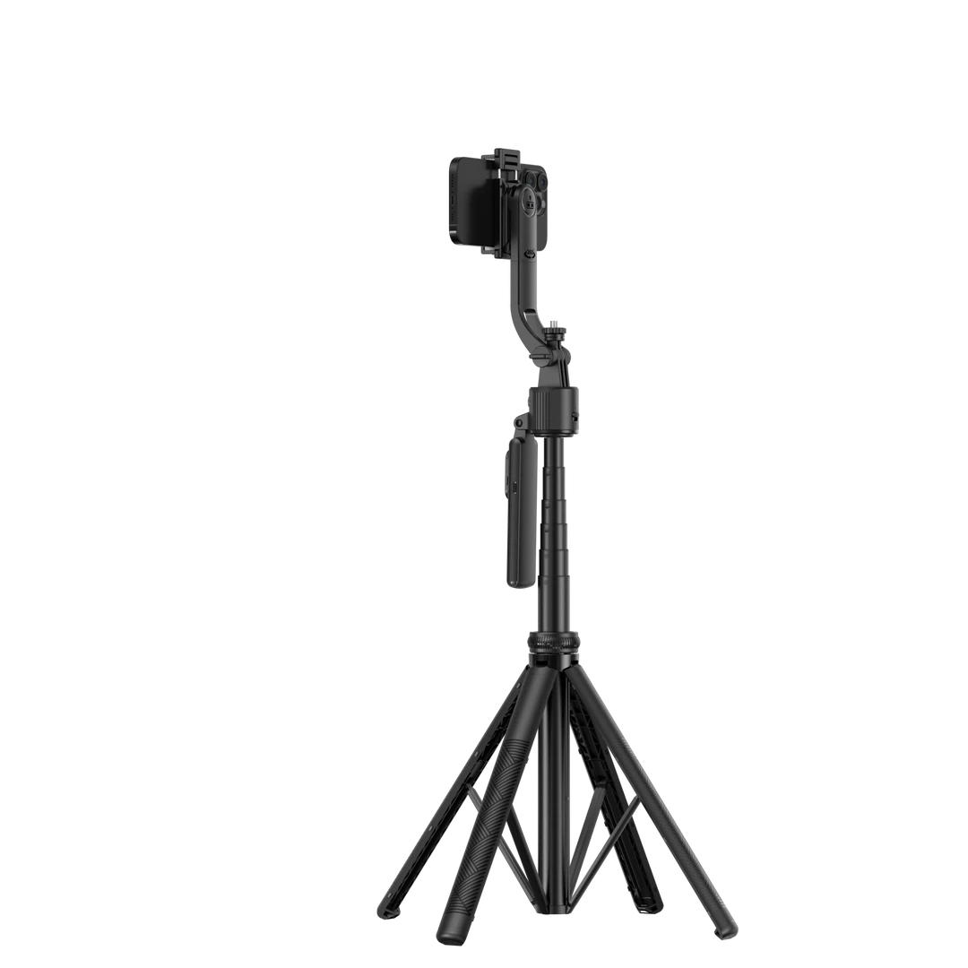 手机自拍杆智能AI跟拍防抖云台四脚手机支架全自动拍照神器直播