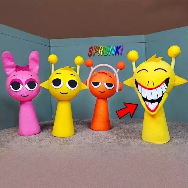 节奏盒子sprunki全角色毛绒玩具恐怖游戏周边儿童玩具节日礼物