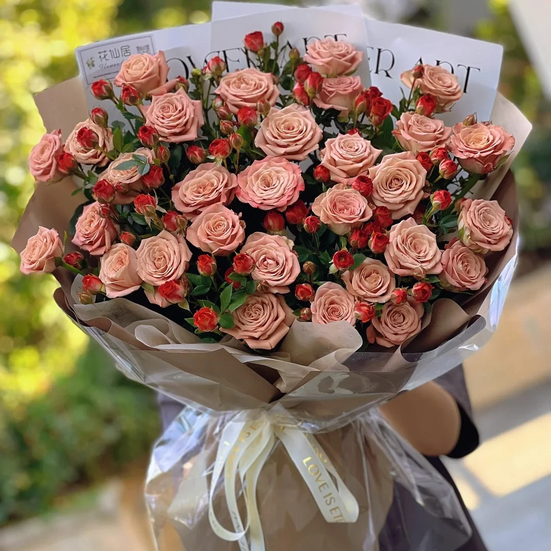 【卡布巧克力】云南昆明鲜花巧克力泡泡卡布奇诺泡泡现采现发花店