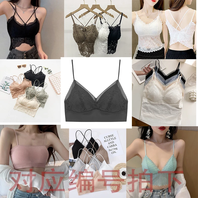 兰伶坊W（401-600）性感蕾丝吊带背心聚拢