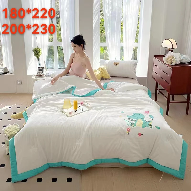 夏凉被大豆被薄款小清新机洗