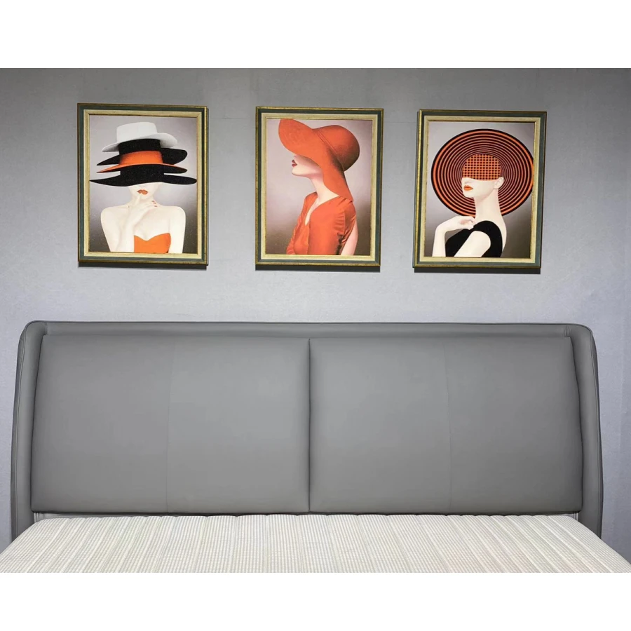 轻奢 极简 现代   超薄 软包床头