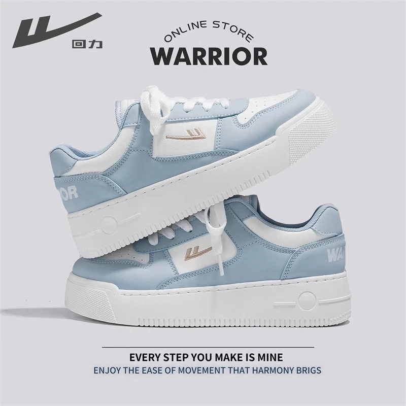 回力厚底板鞋女2024春季新款时尚设计感小白鞋增高休闲百搭面包鞋