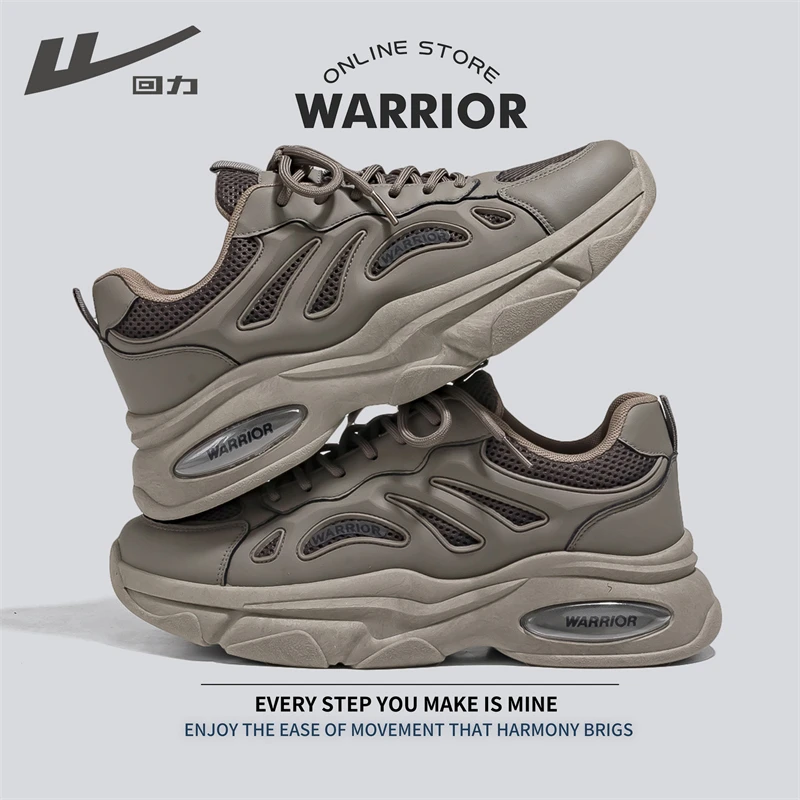 回力运动鞋男2024秋冬新款厚底增高网面透气ins潮百搭休闲老爹鞋