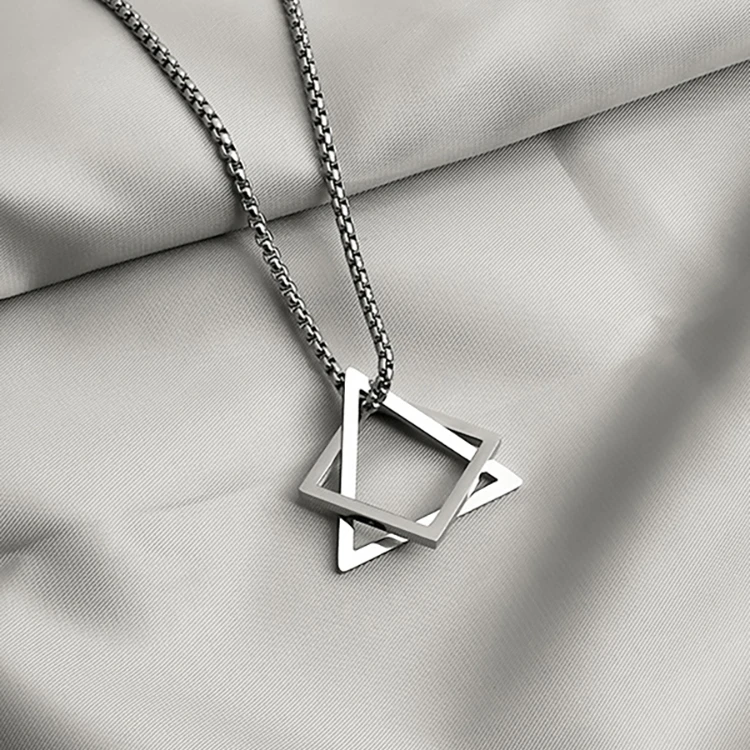 钛钢吊坠 ins个性嘻哈网红吊坠项链不掉色男女学生情侣配饰潮百搭