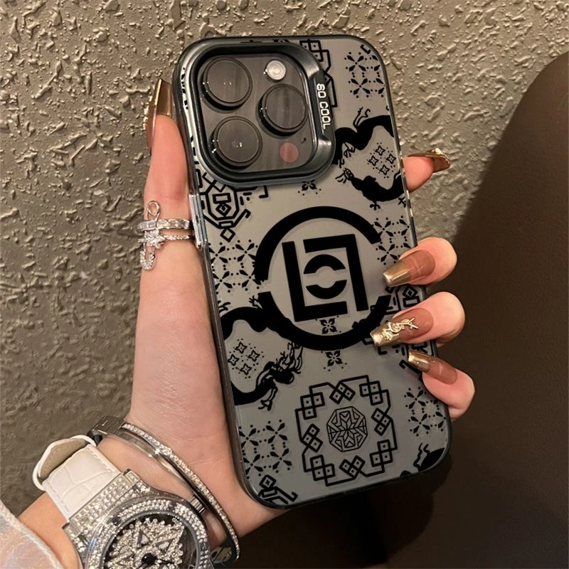潮牌丝绸苹果14手机壳iPhone13promax/11元气壳12全包xsmax/xr