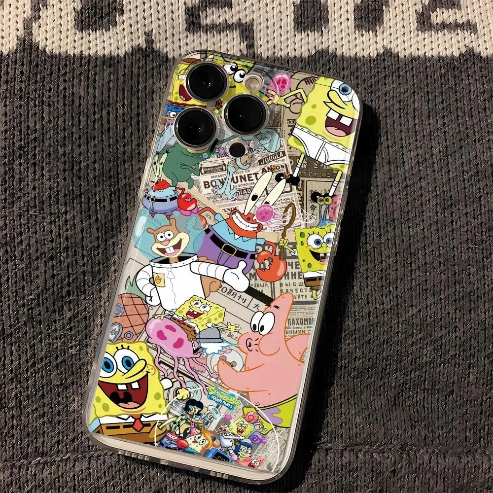 卡通海绵宝宝苹果14手机壳iphone13/12promax高级11xr/xs软78