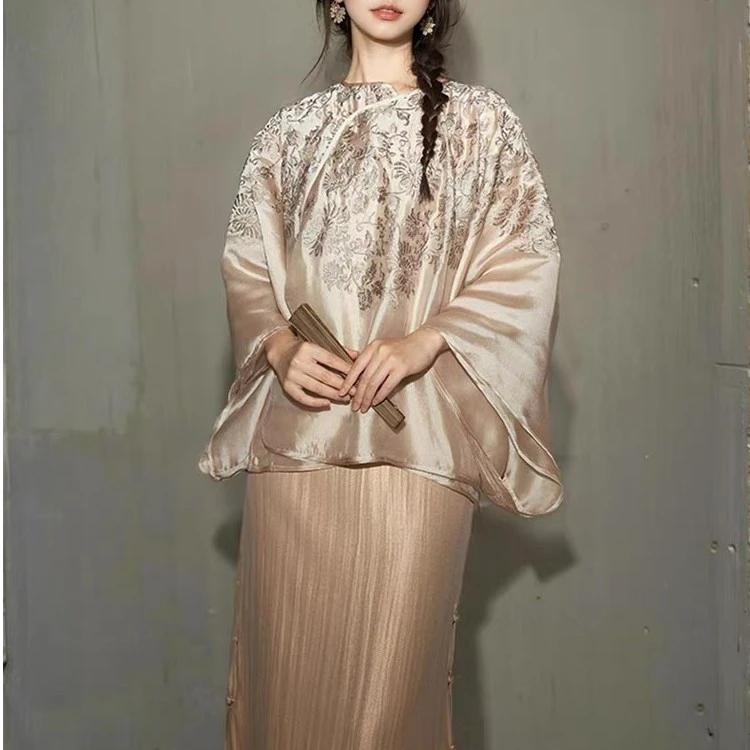 【编号400-499特价微瑕不售后点此链接】孤品专拍新中式高端衣服