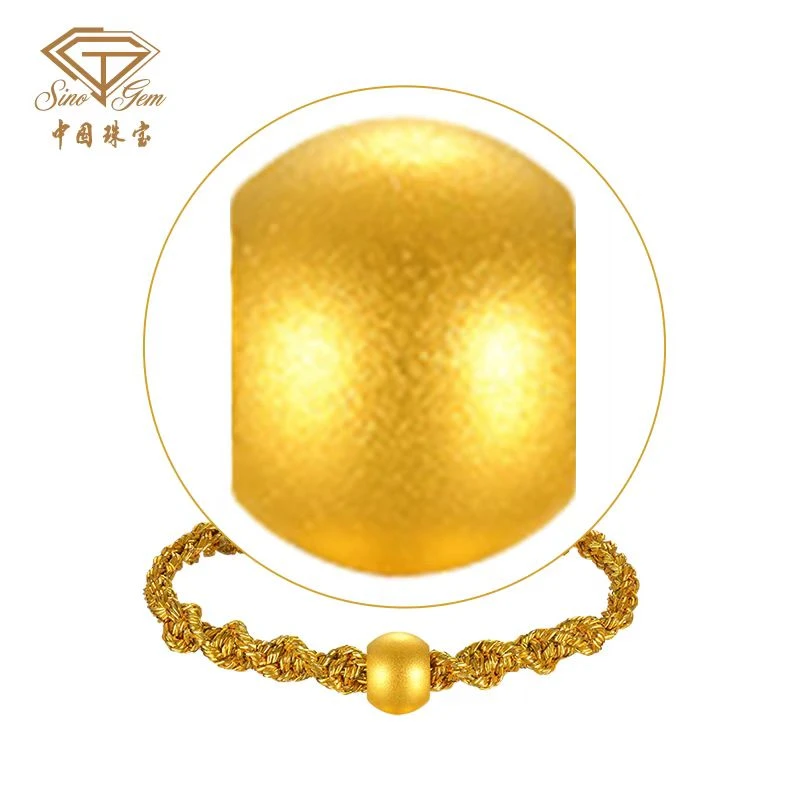 【中国珠宝】足金转运珠金丝戒指#41621