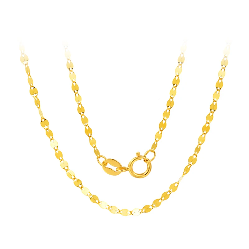 【中国珠宝】18k金鱼唇链 #40475